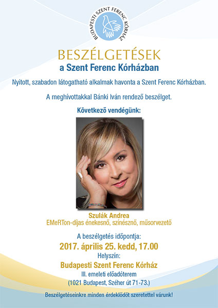 Beszélgetések a Szent Ferenc Kórházban – Szulák Andrea